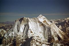 
Kang Nachugo east face at sunrise from the Trakarding Glacier
